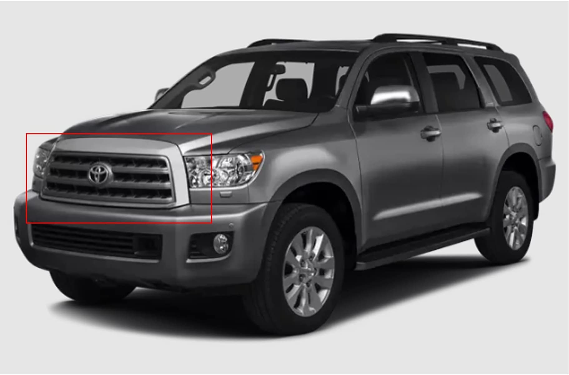 Amazon | フロントグリル For 2010-2018年式 トヨタ セコイア Sequoia